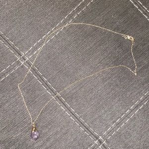 Faux Amethyst Necklace Long FREE WITH PURCHASE